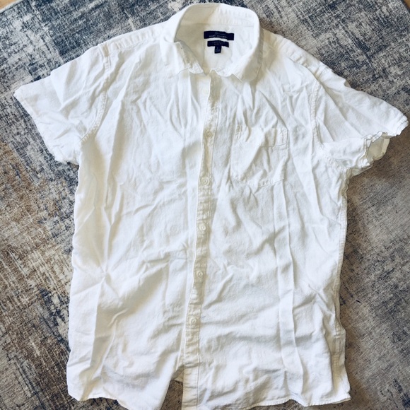 Marc Anthony Slim Fit Linen Short Sleeve Shirt - Picture 3 of 5